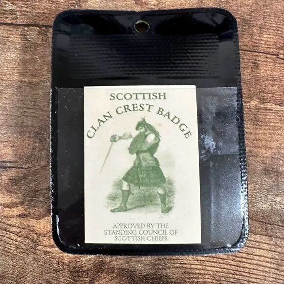 MacMillan Clan Crest Sword Badge Art Pewter Silver Ltd Cap Pin Scotland Brooch - Picture 6 of 8